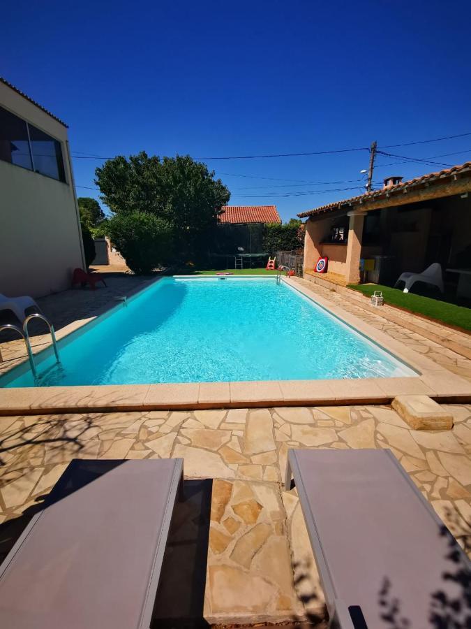 joli appartement indépendant avec piscine chauffée chez propriétaire Bernis Esterno foto